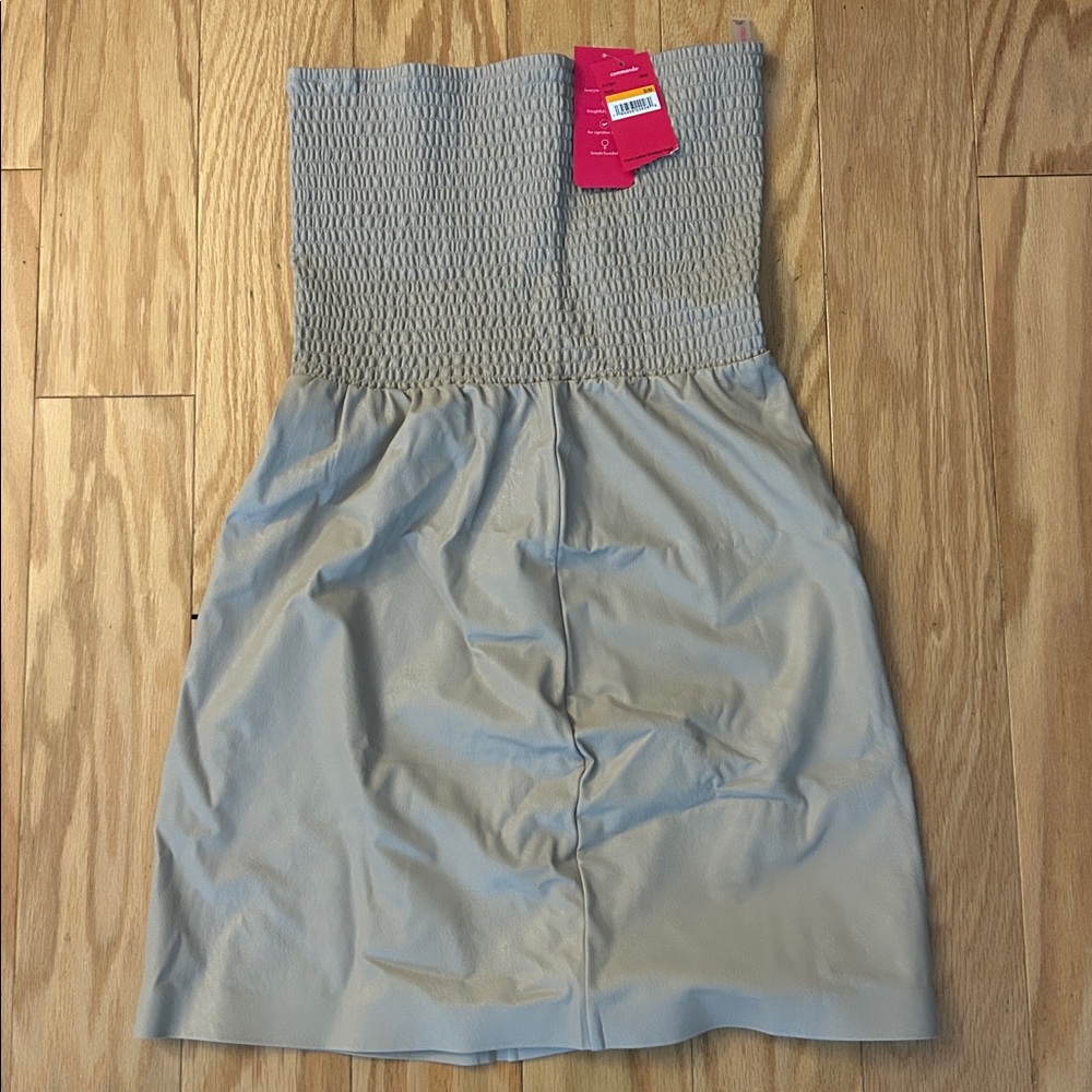 Commando Faux Leather Smocked Dress